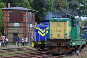 16.08.2014 SP32-204 i SM42-2605 podczas parady w Międzychodzie