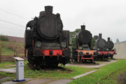 10.04.2016 Parowóz TKp 2011 (od lewej), parowóz OKl27-41, parowóz TKw2-114 i parowóz TKt1-63